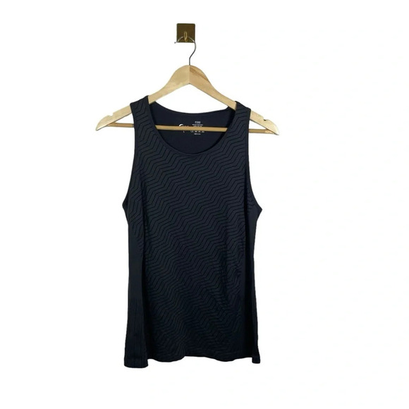 Zyia Active Women’s Chevron Copper Charged Tank in Charcoal Grey Size L - Picture 4 of 10